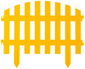 Забор декоративный, желтый GRINDA "Ар деко" 422203-Y ― GRINDA