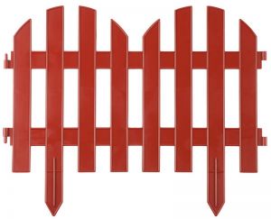Забор декоративный, терракот GRINDA "Палисадник" 422205-T ― GRINDA