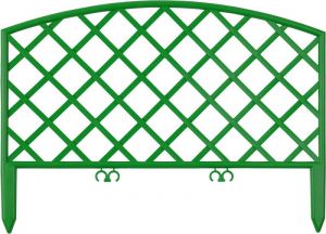Забор декоративный, зеленый GRINDA "Плетень" 422207-G ― GRINDA