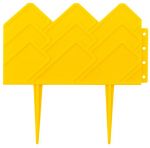 Бордюр декоративный для клумб, желтый GRINDA 422221-Y